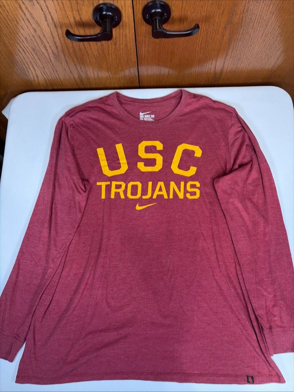 Nike USC Trojans Long Sleeve T-Shirt Men's XXL Red